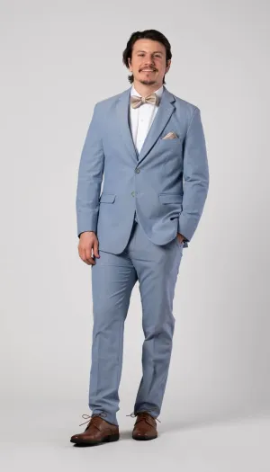 Trim Fit 2 Piece Suit Cornflower