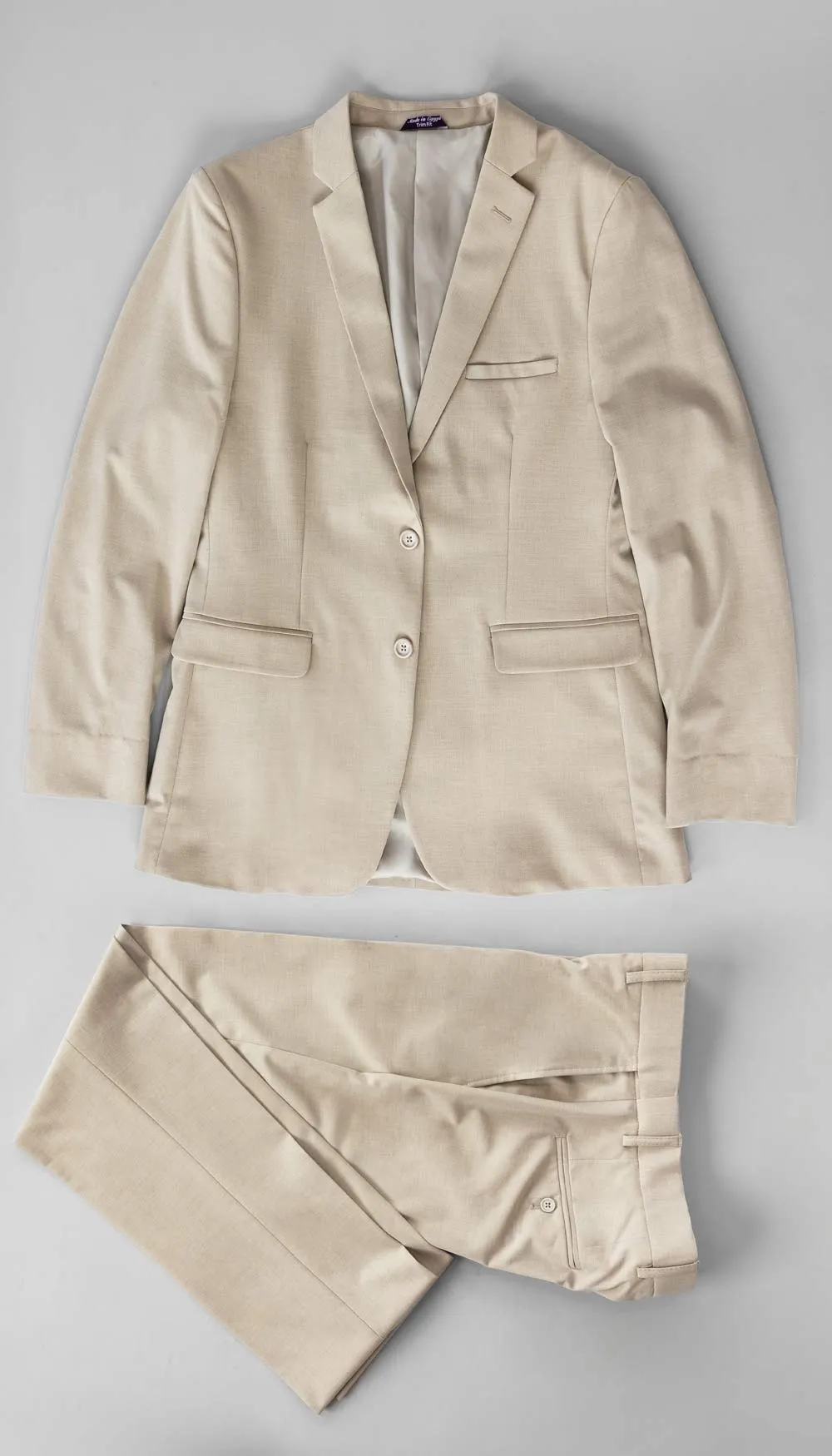 Trim Fit 2 Piece Suit Tan