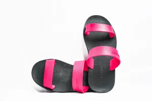 Twin Black Sole Pink Strap