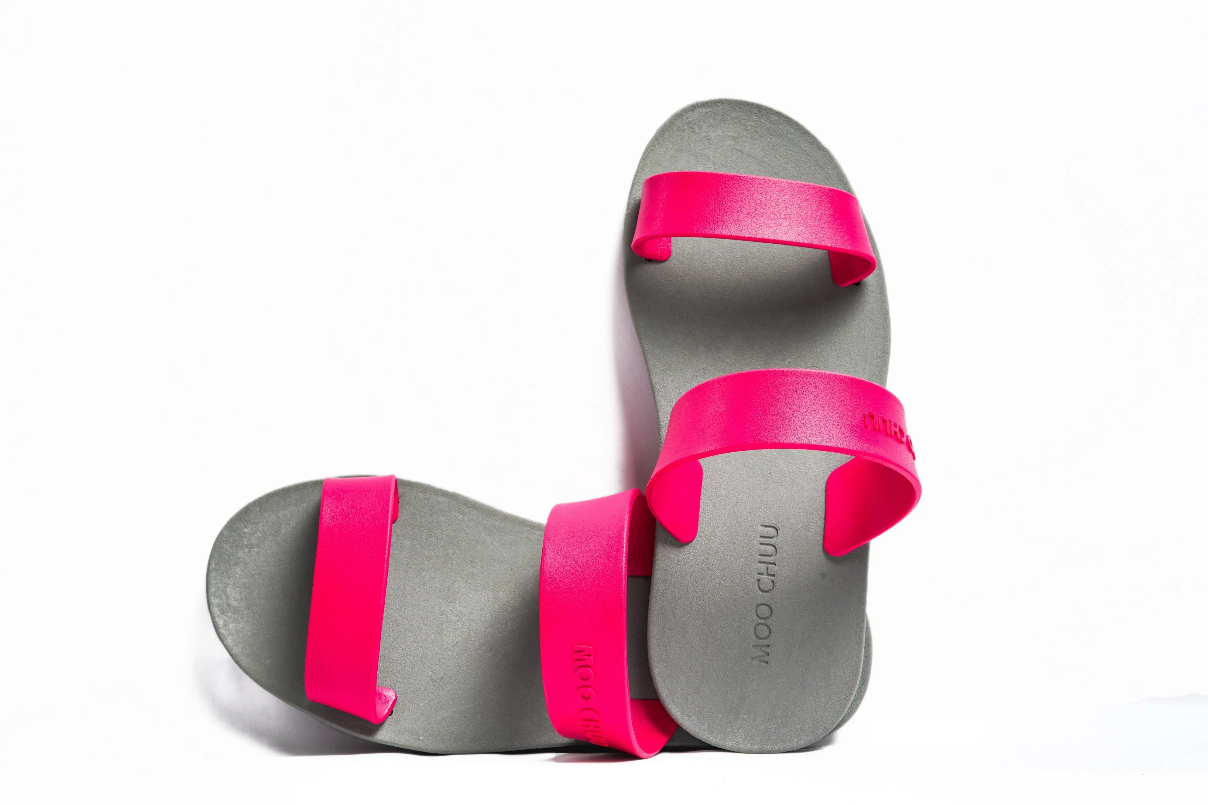 Twin Grey Sole Pink Strap