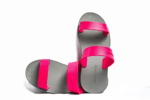 Twin Grey Sole Pink Strap