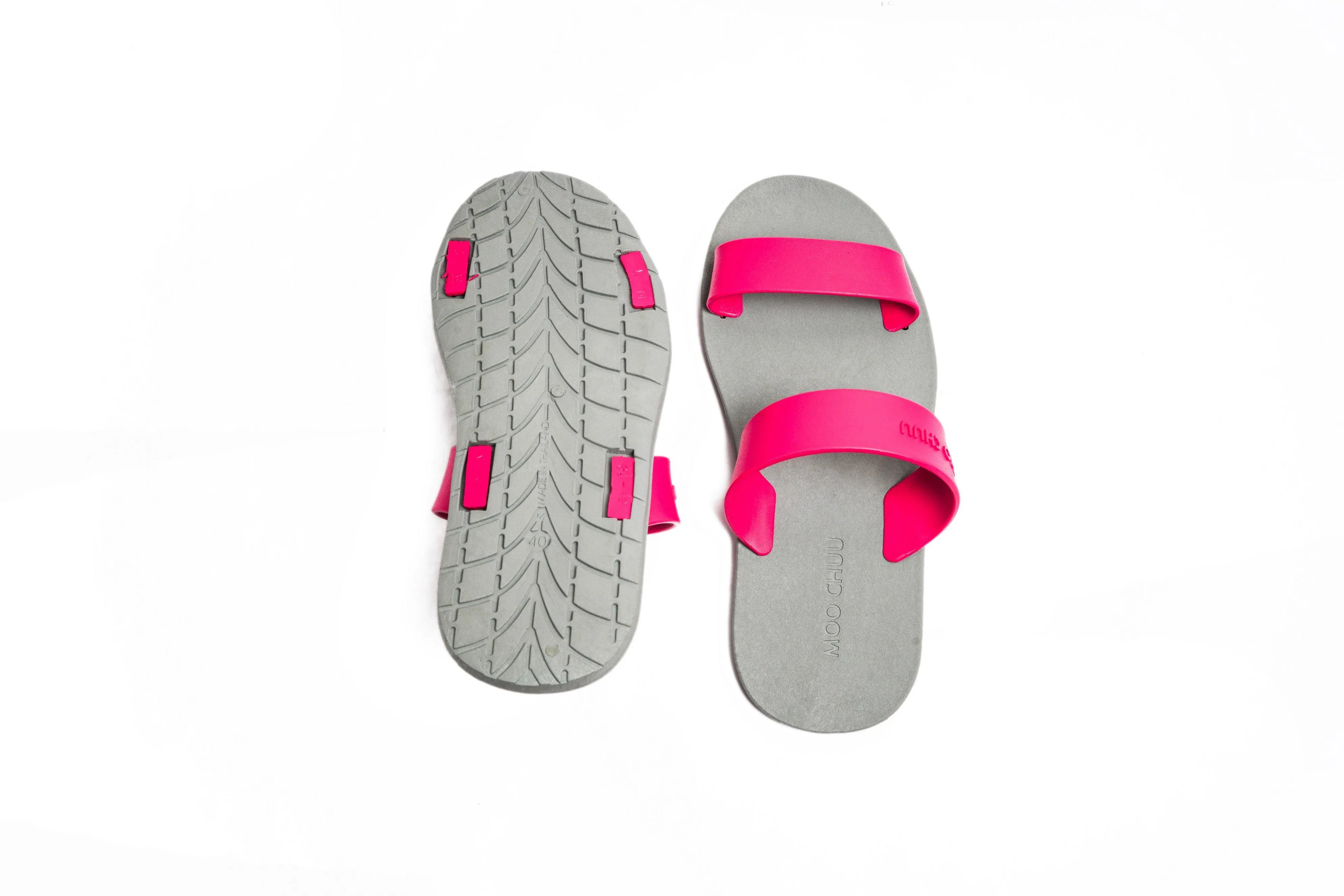 Twin Grey Sole Pink Strap