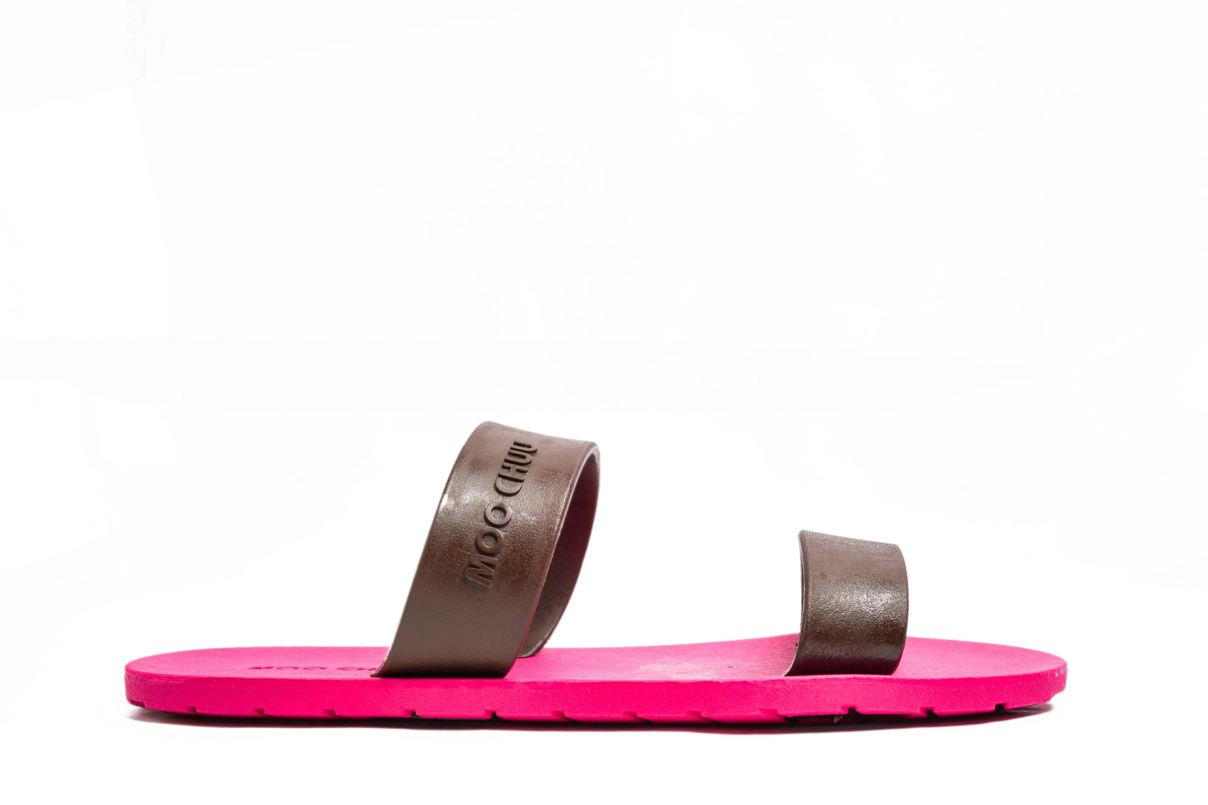 Twin Pink Sole Brown Strap