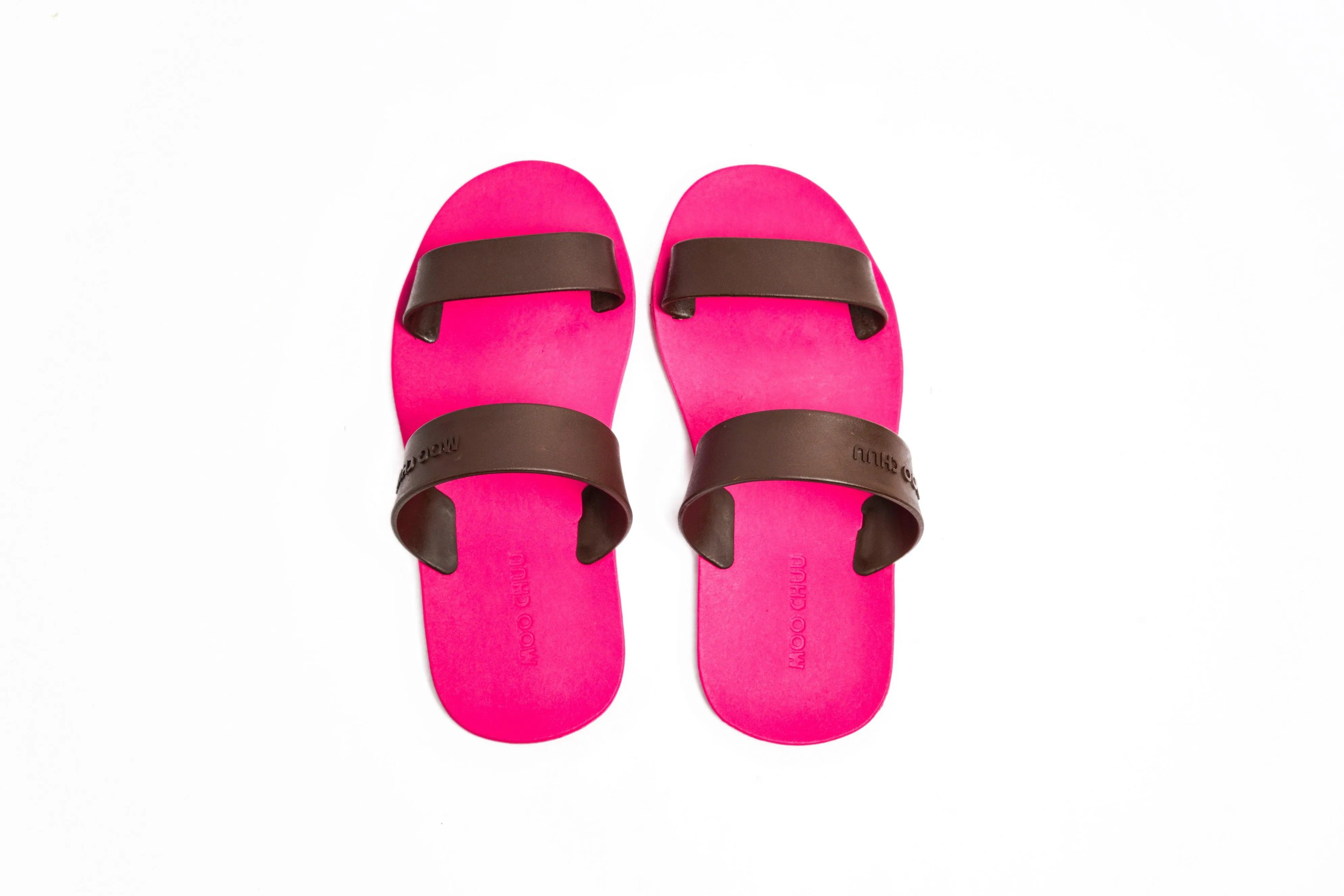 Twin Pink Sole Brown Strap