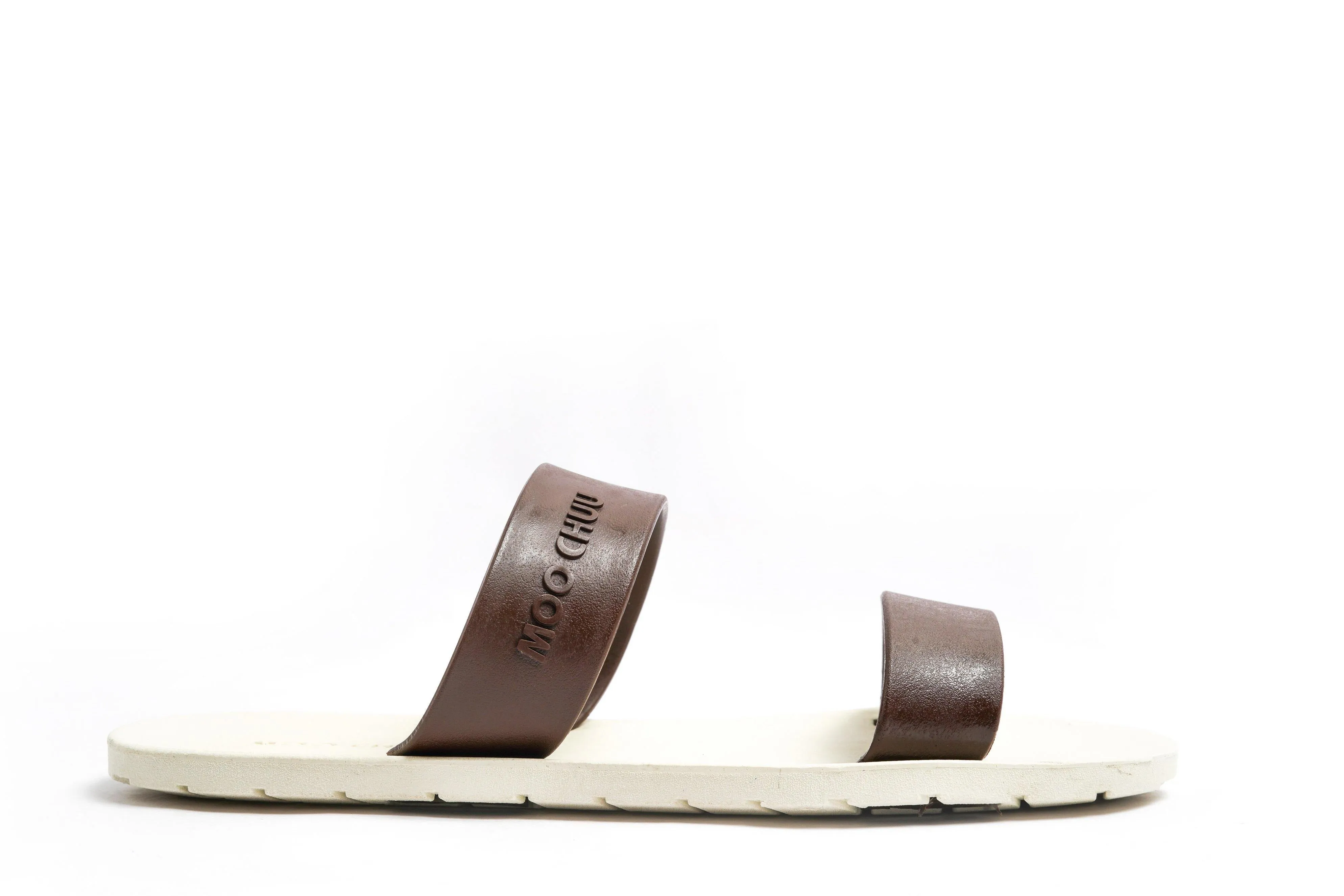 Twin White Sole Brown Strap
