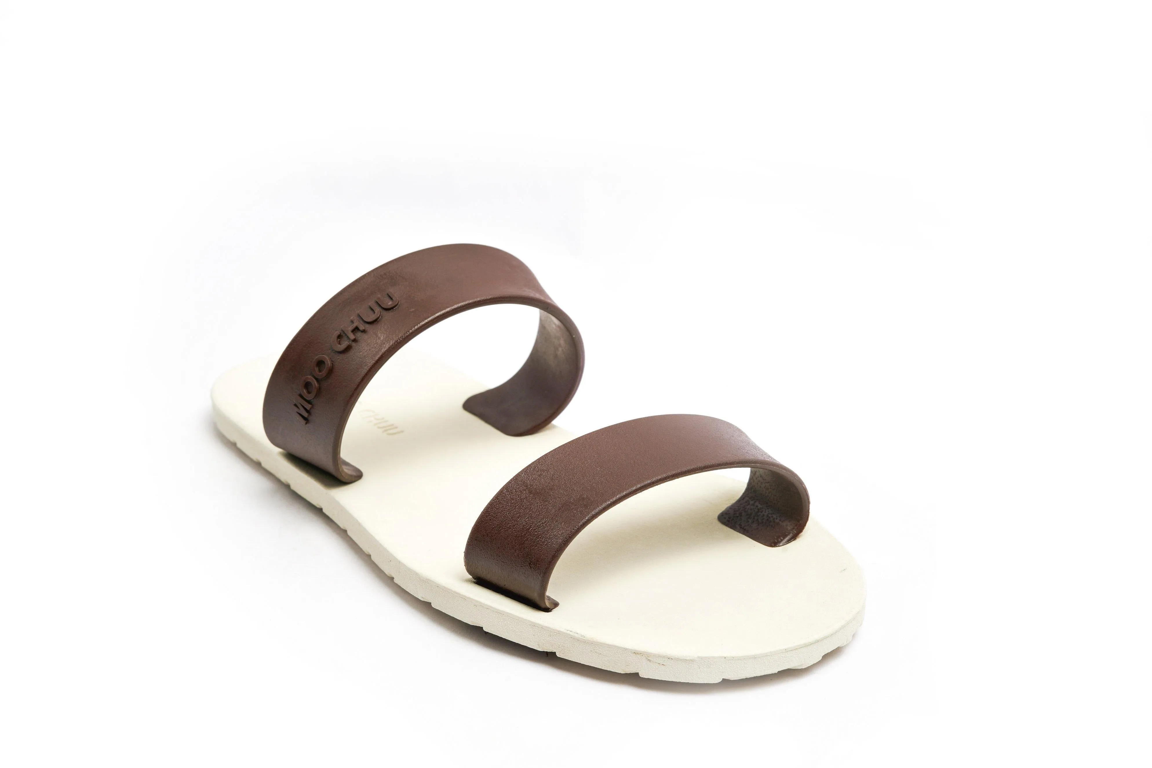 Twin White Sole Brown Strap