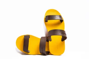 Twin Yellow Sole Brown Strap