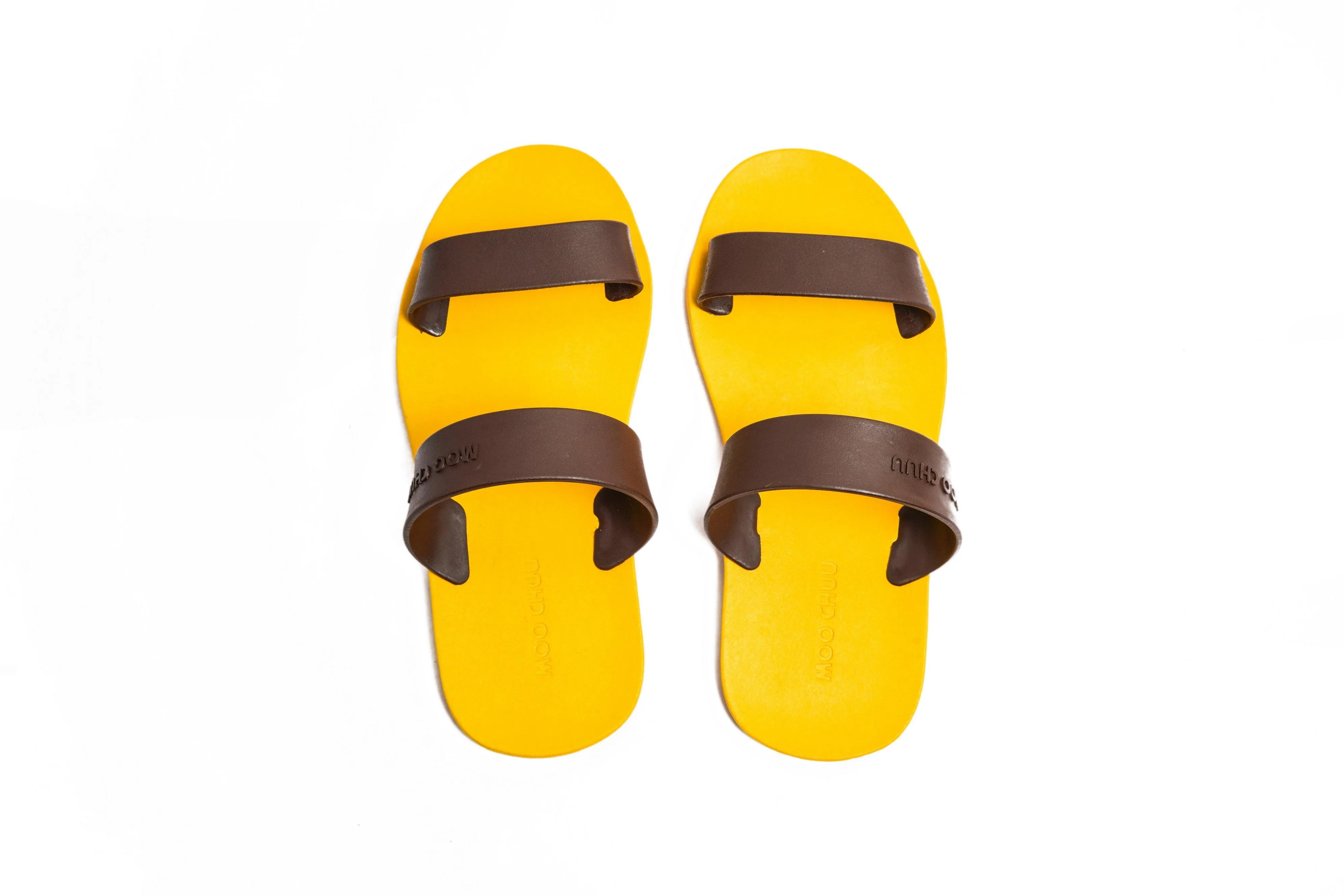 Twin Yellow Sole Brown Strap