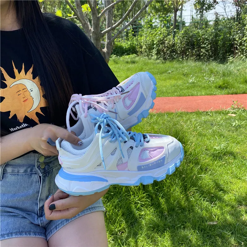 ULZZANG SOFT COLOR BREATHABLE SNEAKERS UB2747