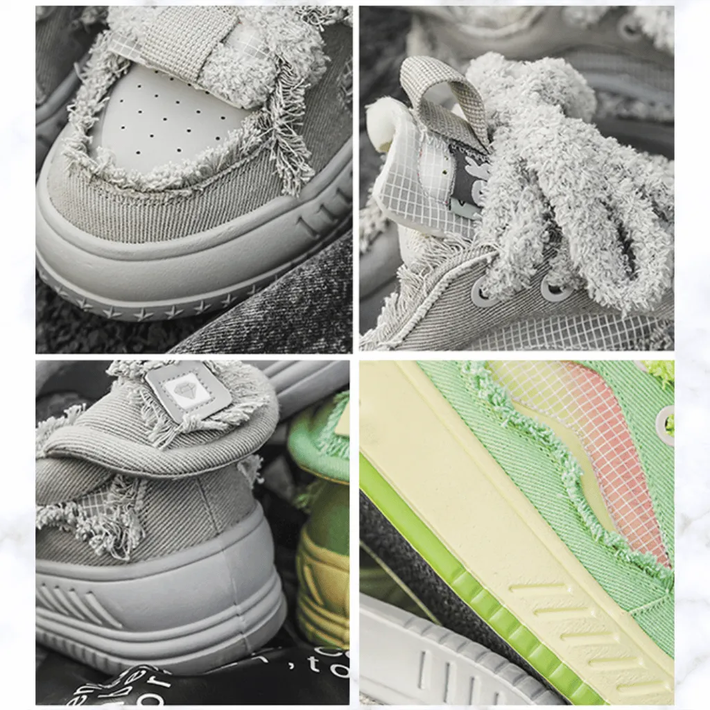 Unisex Casual Canvas Lace-Up Sneakers – Breathable Flat Shoes for Daily Wear, Street Style, and Teens
