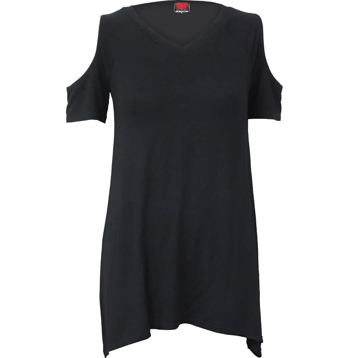URBAN FASHION - Cold Shoulder Goth Bottom Top