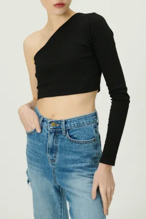 Valen One Shoulder Crop Top