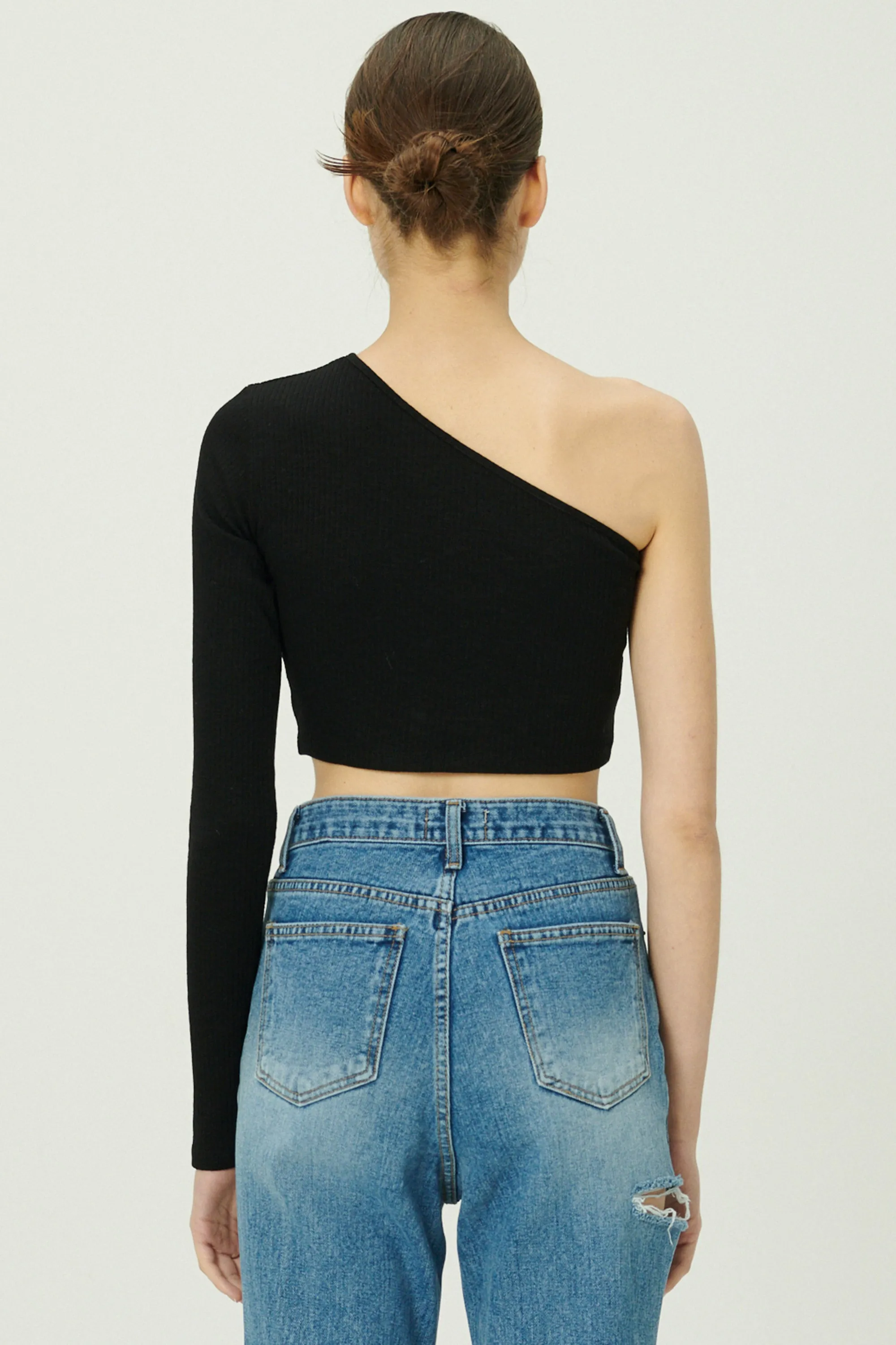 Valen One Shoulder Crop Top