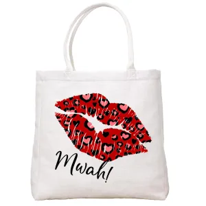 Valentine Kiss Tote Bag