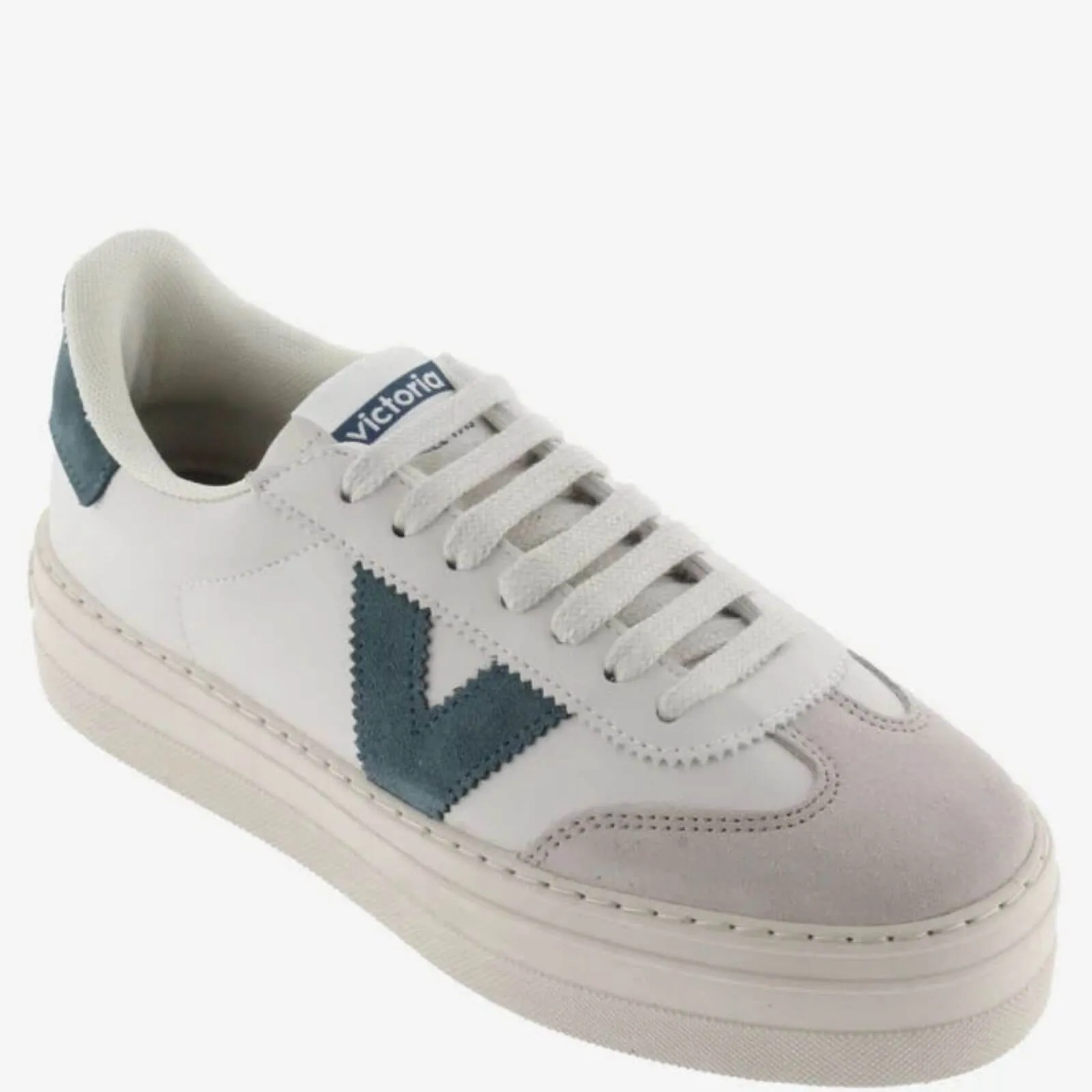 Victoria Barcelona Platform Sneakers - Petrol Blue