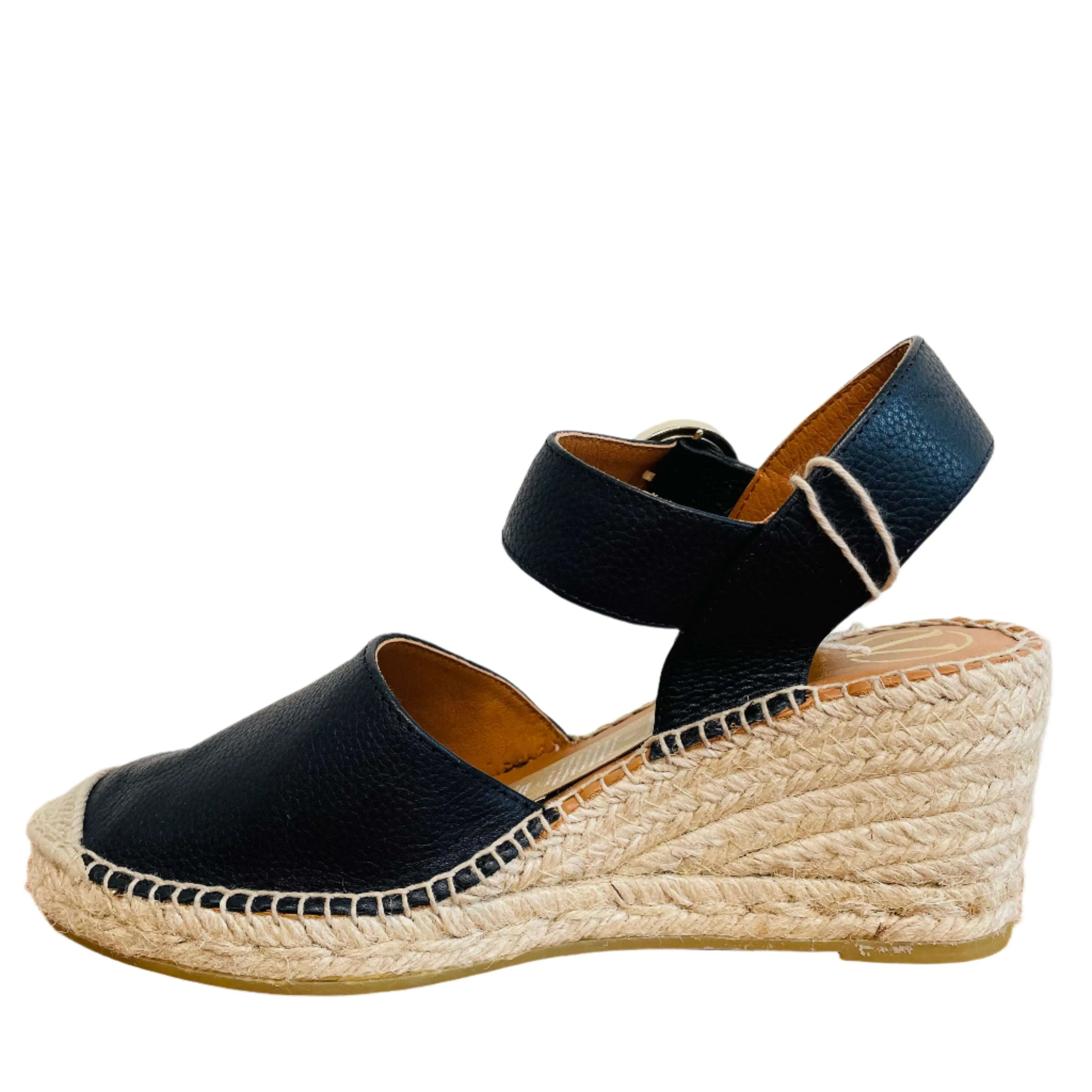 Viguera Black Sling Back Espadrille|1922BK