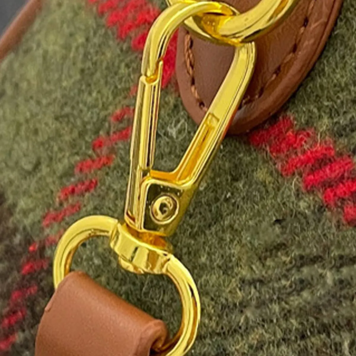 VINTAGE PLAID CASUAL SHOULDER BAG_CWAB1550: Green / (OS) 1