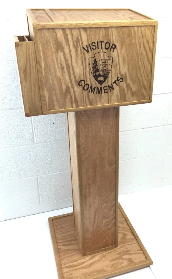 Visitor Comment box with pedestal (Base price shown)