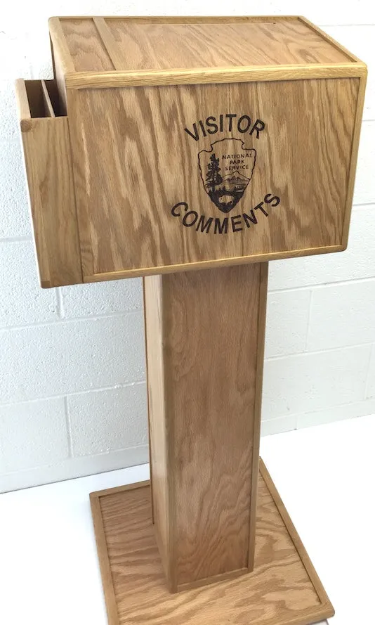 Visitor Comment box with pedestal (Base price shown)