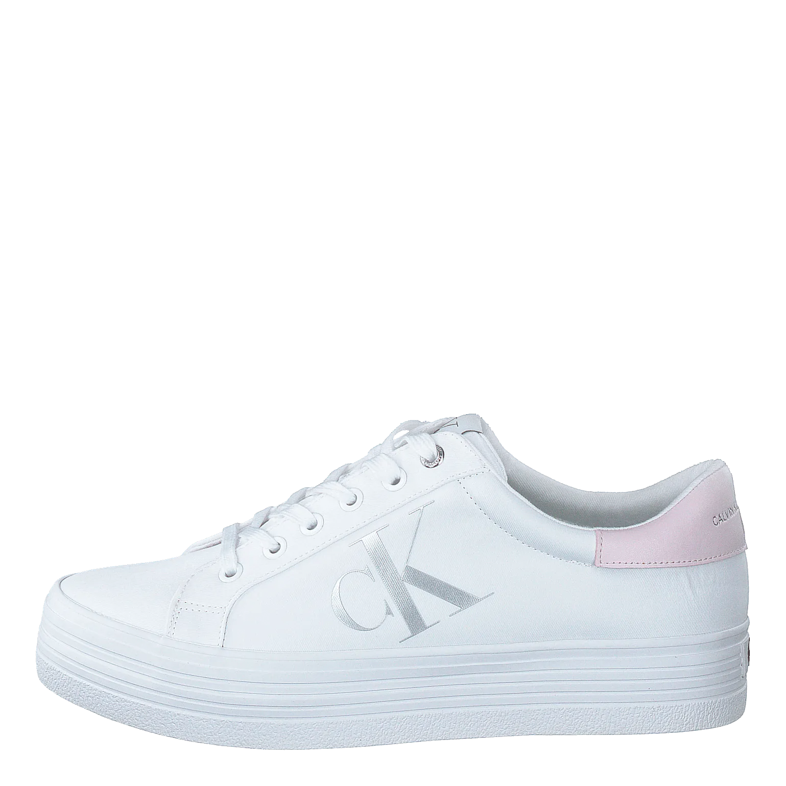 Vulcanized Platform Laceup White