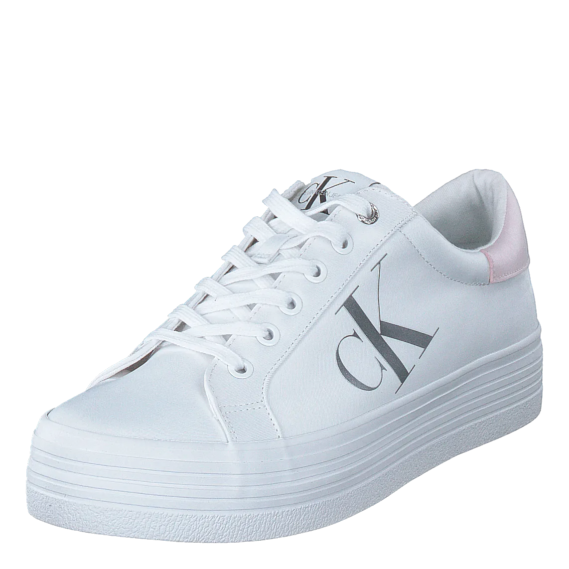 Vulcanized Platform Laceup White