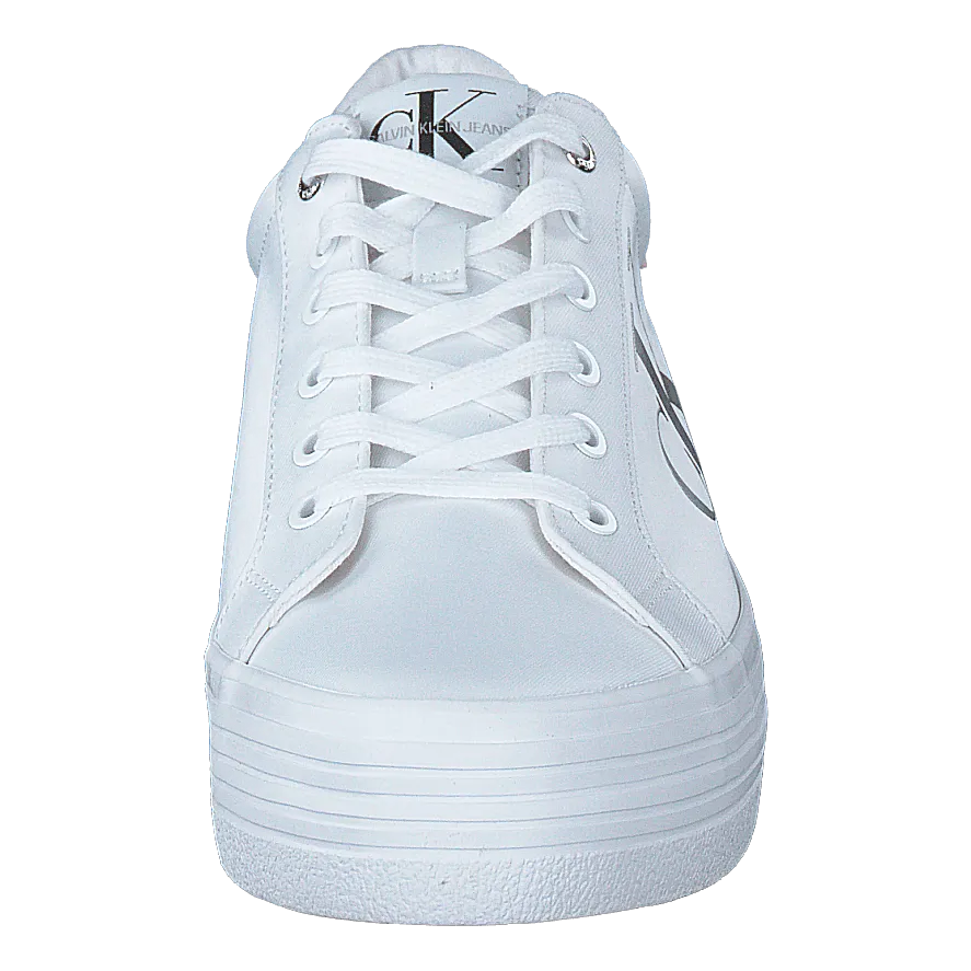 Vulcanized Platform Laceup White