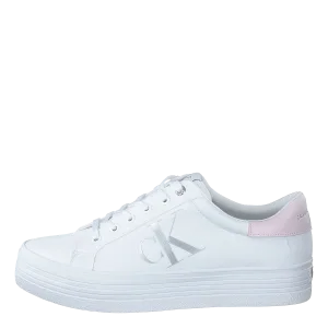Vulcanized Platform Laceup White