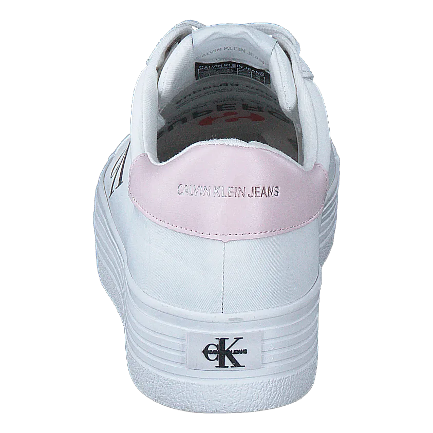 Vulcanized Platform Laceup White
