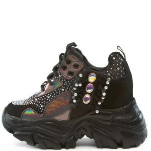 Watermelon-02 Rhinestone Platform Sneakers