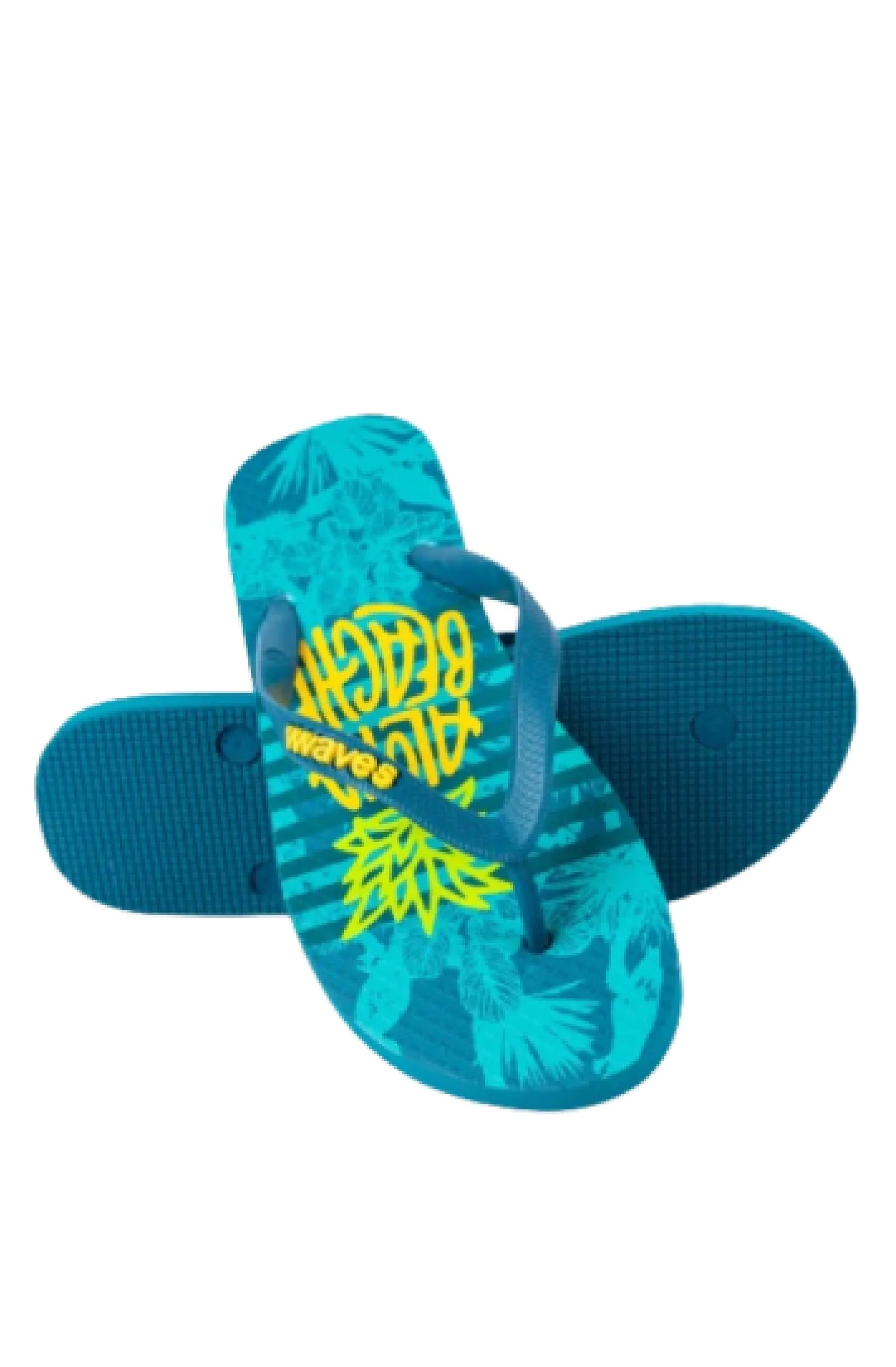 WAVES Men Tappered Aloha Beach Flip Flops