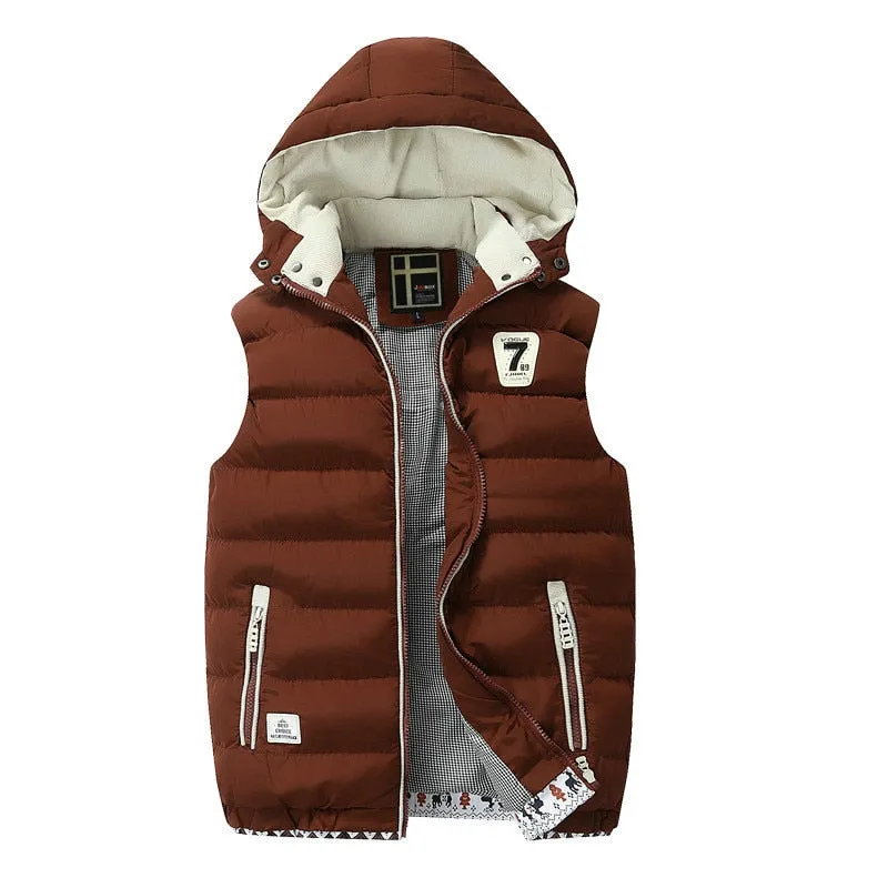 West Louis™ Cotton-Padded Sleeveless Jacket