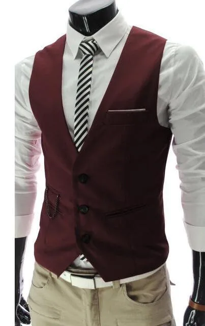 West Louis™ Leisure Cotton Gentleman Vest