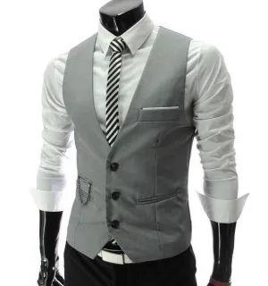 West Louis™ Leisure Cotton Gentleman Vest