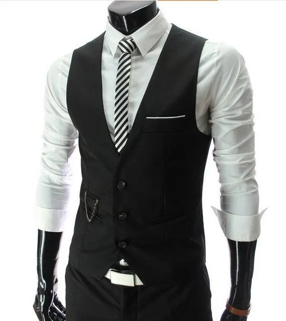 West Louis™ Leisure Cotton Gentleman Vest