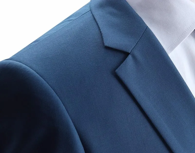 West Louis™ New York Slim Fit One Button Suit ( Blazer   Pants)