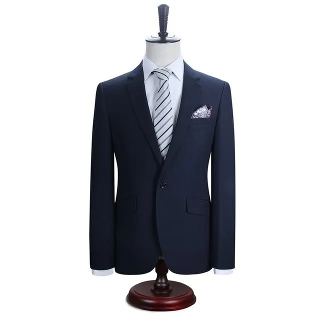 West Louis™ New York Slim Fit One Button Suit ( Blazer   Pants)