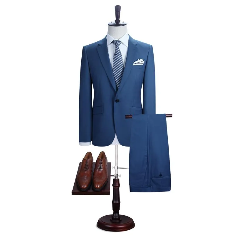 West Louis™ New York Slim Fit One Button Suit ( Blazer   Pants)