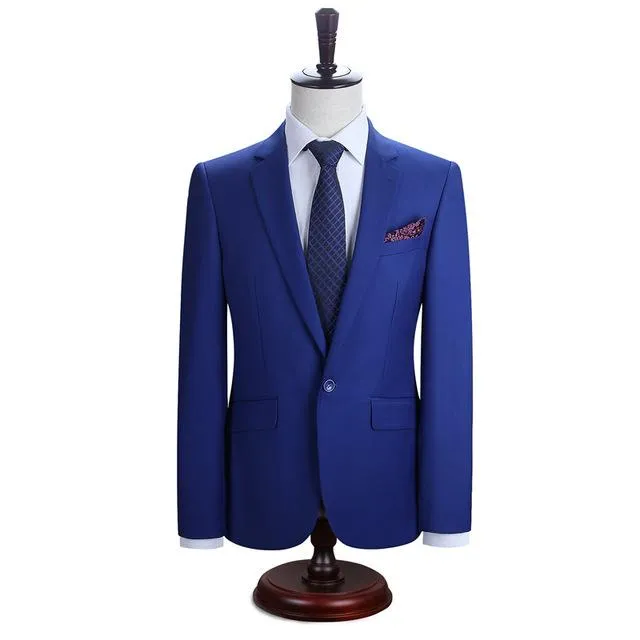 West Louis™ New York Slim Fit One Button Suit ( Blazer   Pants)