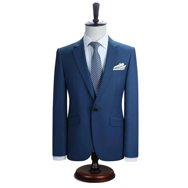 West Louis™ New York Slim Fit One Button Suit ( Blazer   Pants)