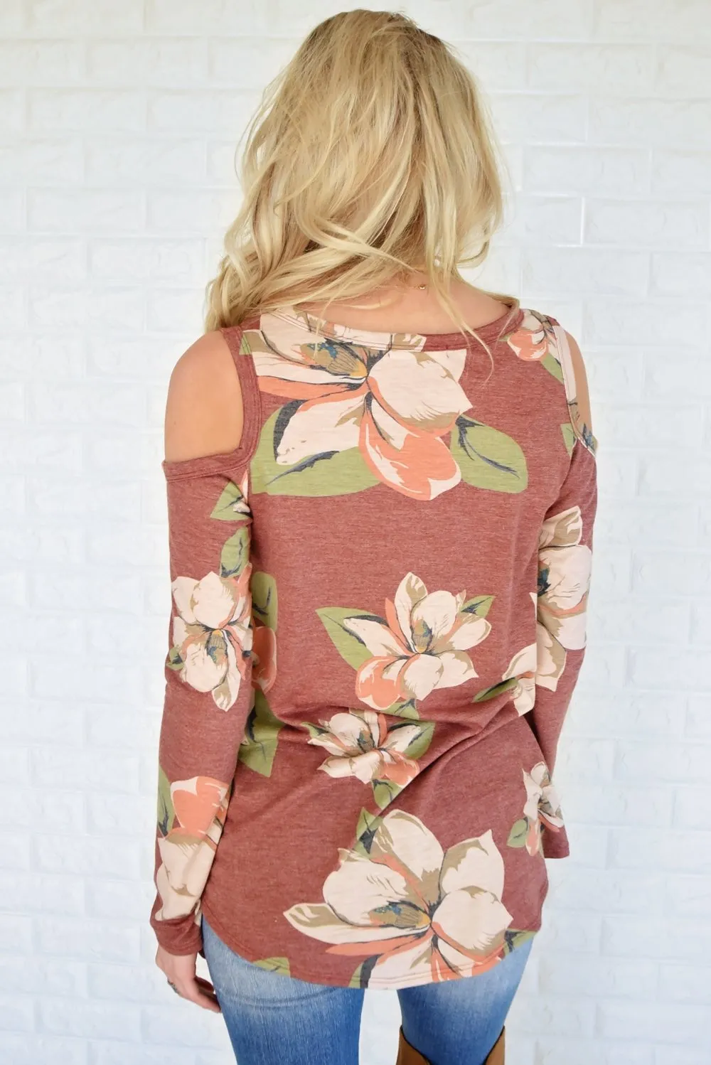 Whatever Tomorrow Brings Cold Shoulder Top