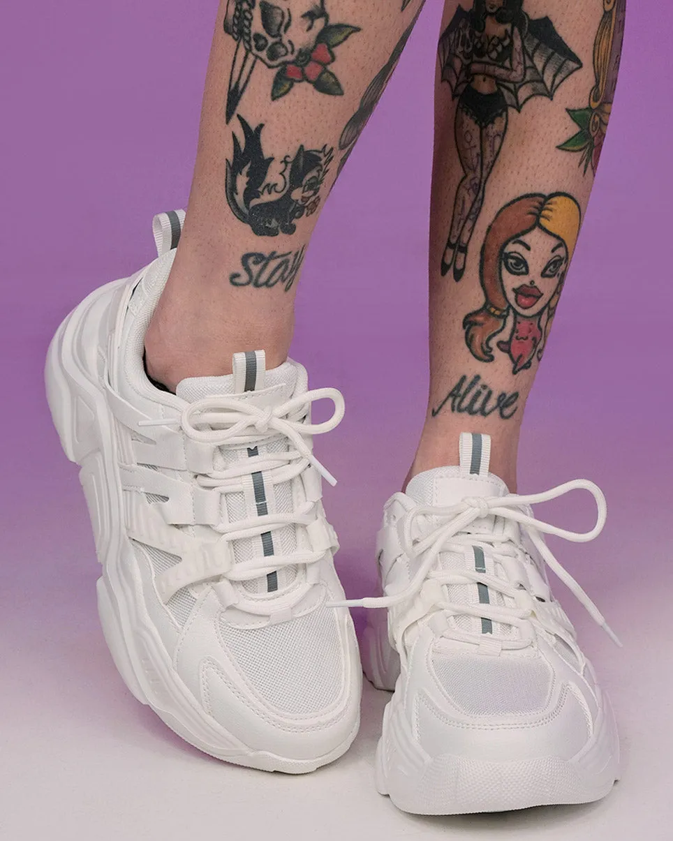 White Briella Chunky Sneakers