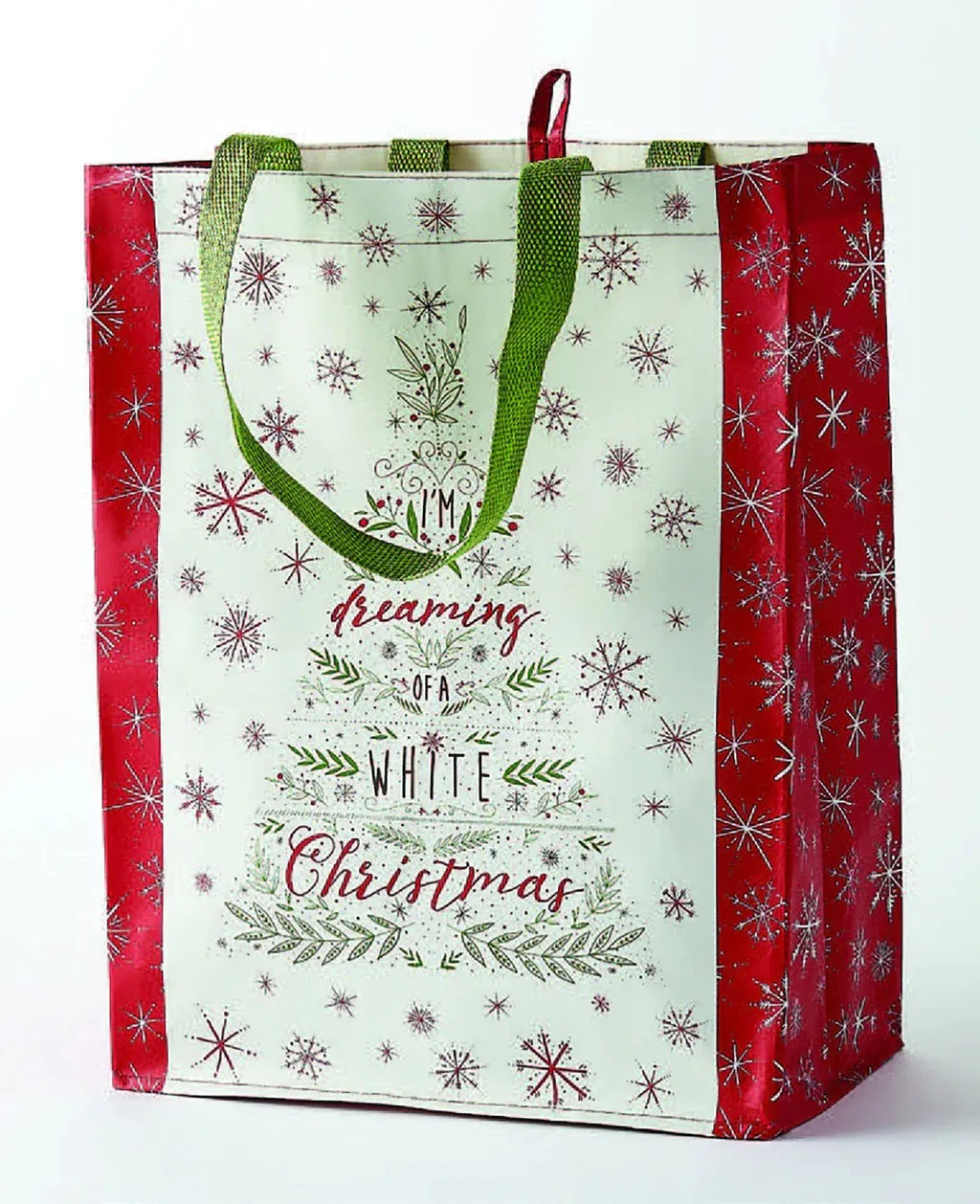 White Christmas Tree Reusable Tote