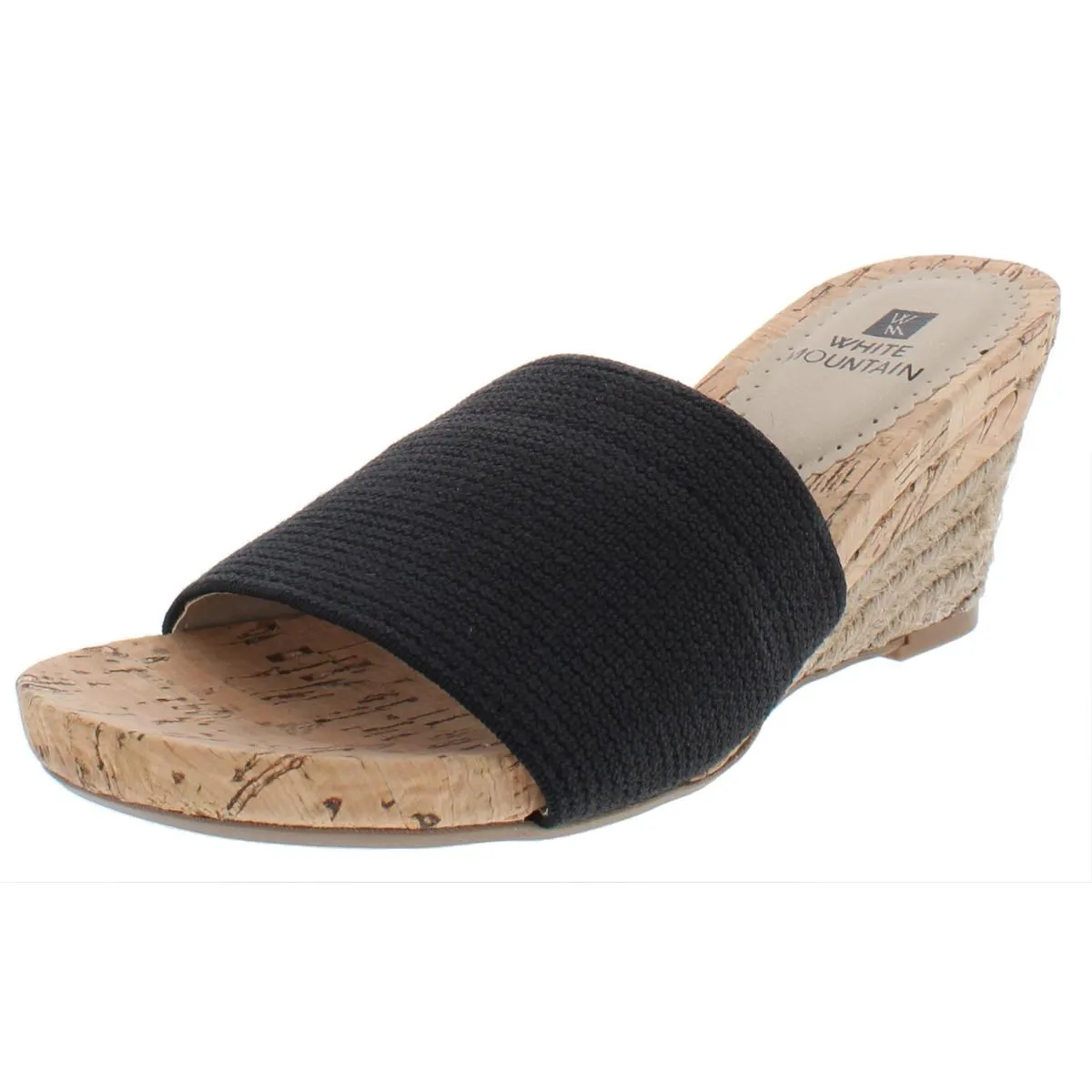 White Mountain Womens Aleah Cork Espadrille Wedge Sandals