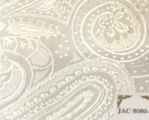 White Paisley Print Tuxedo Jacket