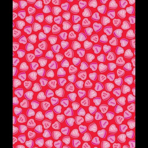 Whole Lotta Love by Benartex SWEET HEARTS/RED