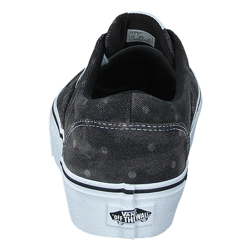 Wm Doheny Platform (denim Dots) Black/white