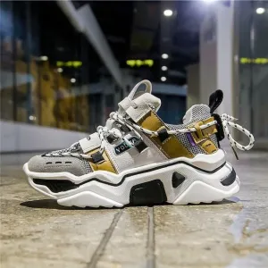 Women Platform Chunky Sneakers 5cm high lace-up Casual Vulcanize Shoes luxury Designer Old Dad female fashion Sneakers