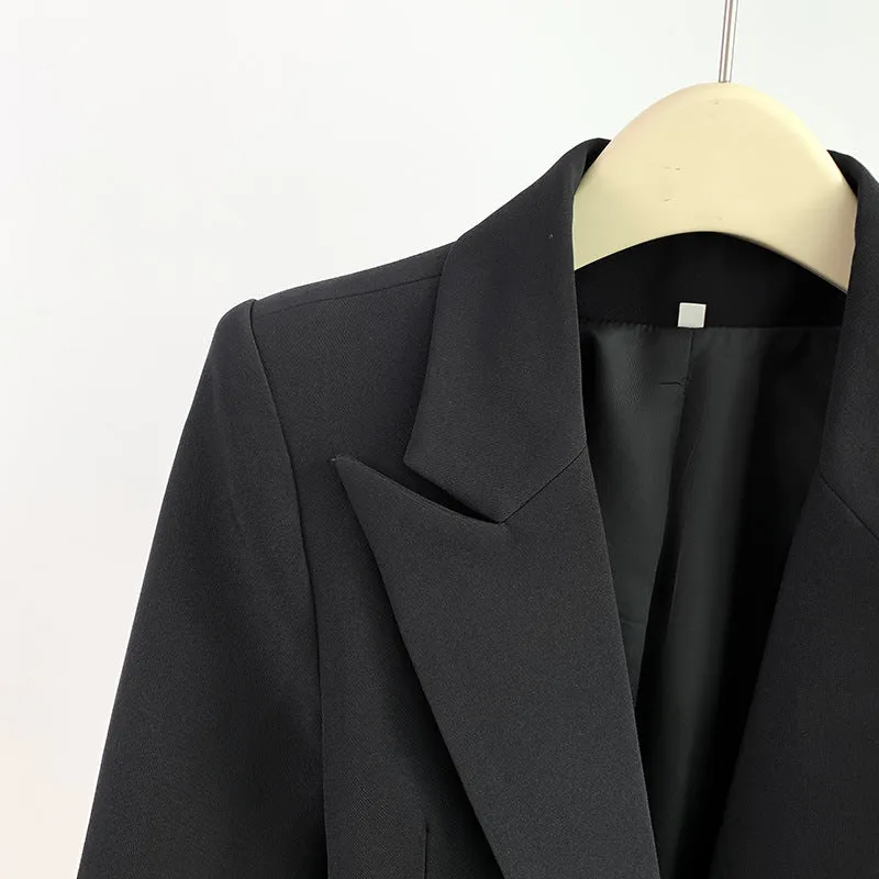 Women Suits 2 Piece One Button Blazer With Flare Pants Suit