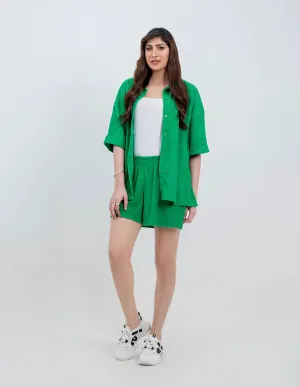Women's 3-Piece Green Co-ord Set