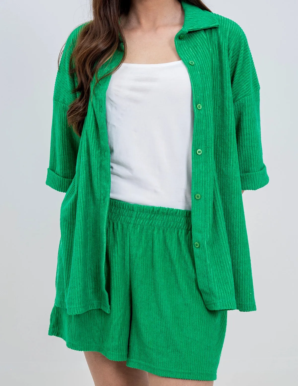Women's 3-Piece Green Co-ord Set